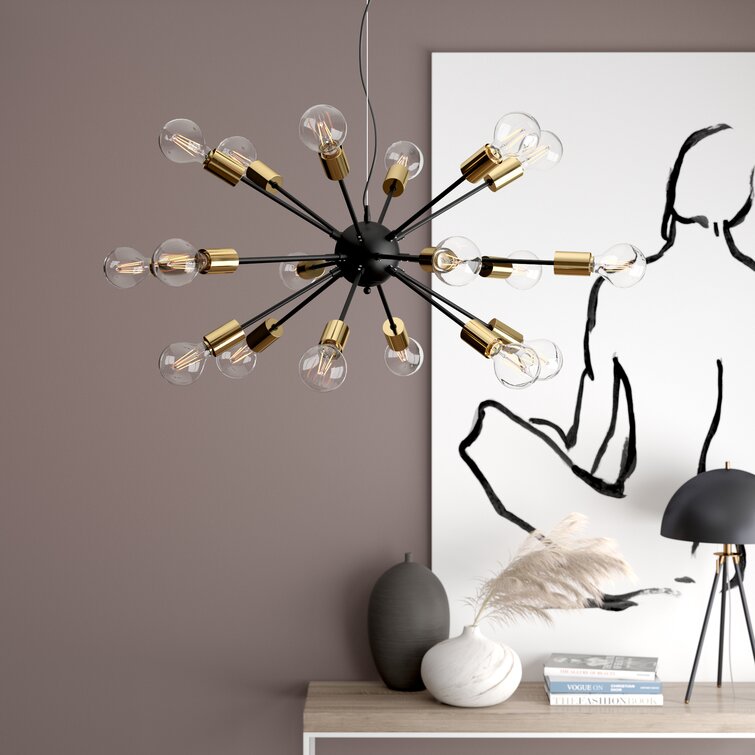 Mid century modern sputnik on sale chandelier